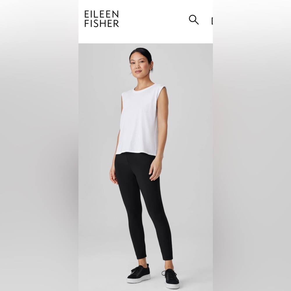 Eileen Fisher Leggings Black Medium New